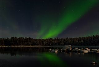 Сияние на Колвице, при полной лун