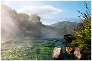 Кипящая речка вулкана Баранского