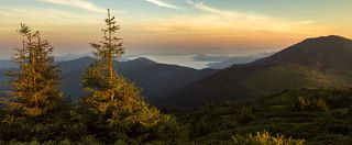 Утро в Карпатах