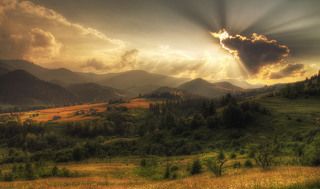 Вечер в горах