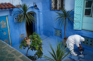 Уборка. Дворик в Шефшауене.