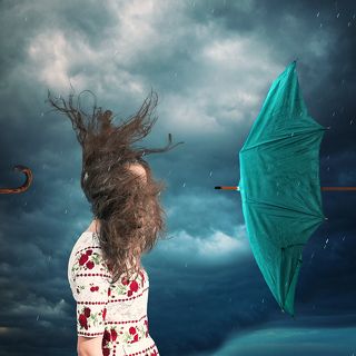 Trapped storm