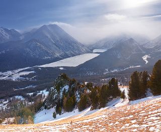 Нижнее и Среднее Мультинское озеро.
