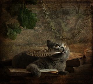 И днём и ночью кот учёный
Всё ходит по цепи кругом...
