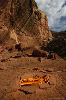 Kiva entrance, moonlight, and spirit.