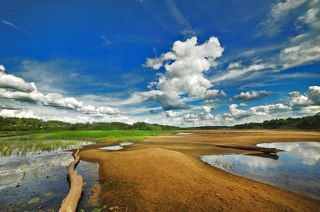 Унжа обмелела