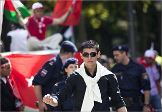 Организаторы митинга следили за порядком.