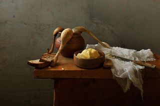 Натюрморт с маслом