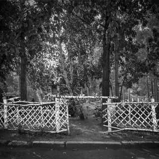 Вместо стандартной железной оградки