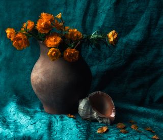 Натюрморт с огоньками