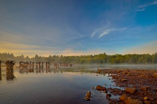 Рассвет на реке Косьва.