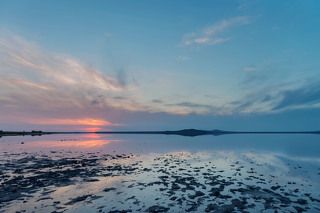 Крым.Кояшское соленое озеро .