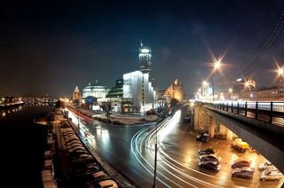 Красные холмы | вечер зима