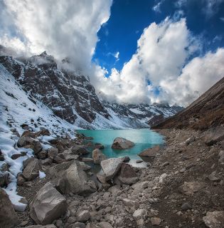 Близ Dingboche (4410 м)