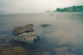 август. туман