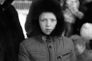 Удивительные лица нашего города. 
Есть что-то в этом взгляде.