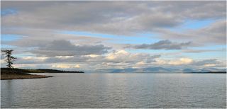 3.Входим в оз.Мелкое. Большое озеро, но мелкое. Максимальная глубина 4м.