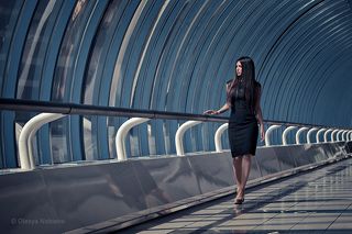 Walking in tunnel