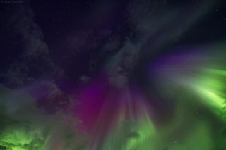 Каких только красок в небе мы не видели в тот вечер.