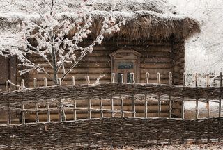 Изба времянка Александра Никитовича и Татьяны Федоровны Есениных в селе Константиново Рыбновского района Рязанской области.