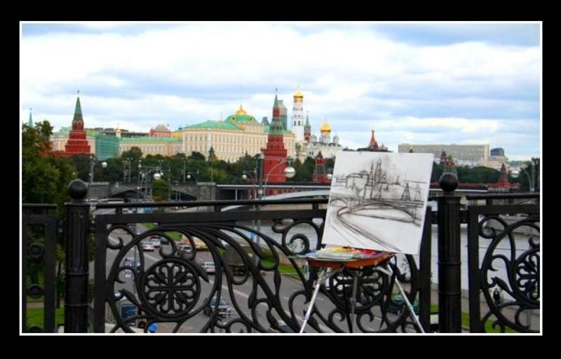 архитектура набросок c кремляphoto preview