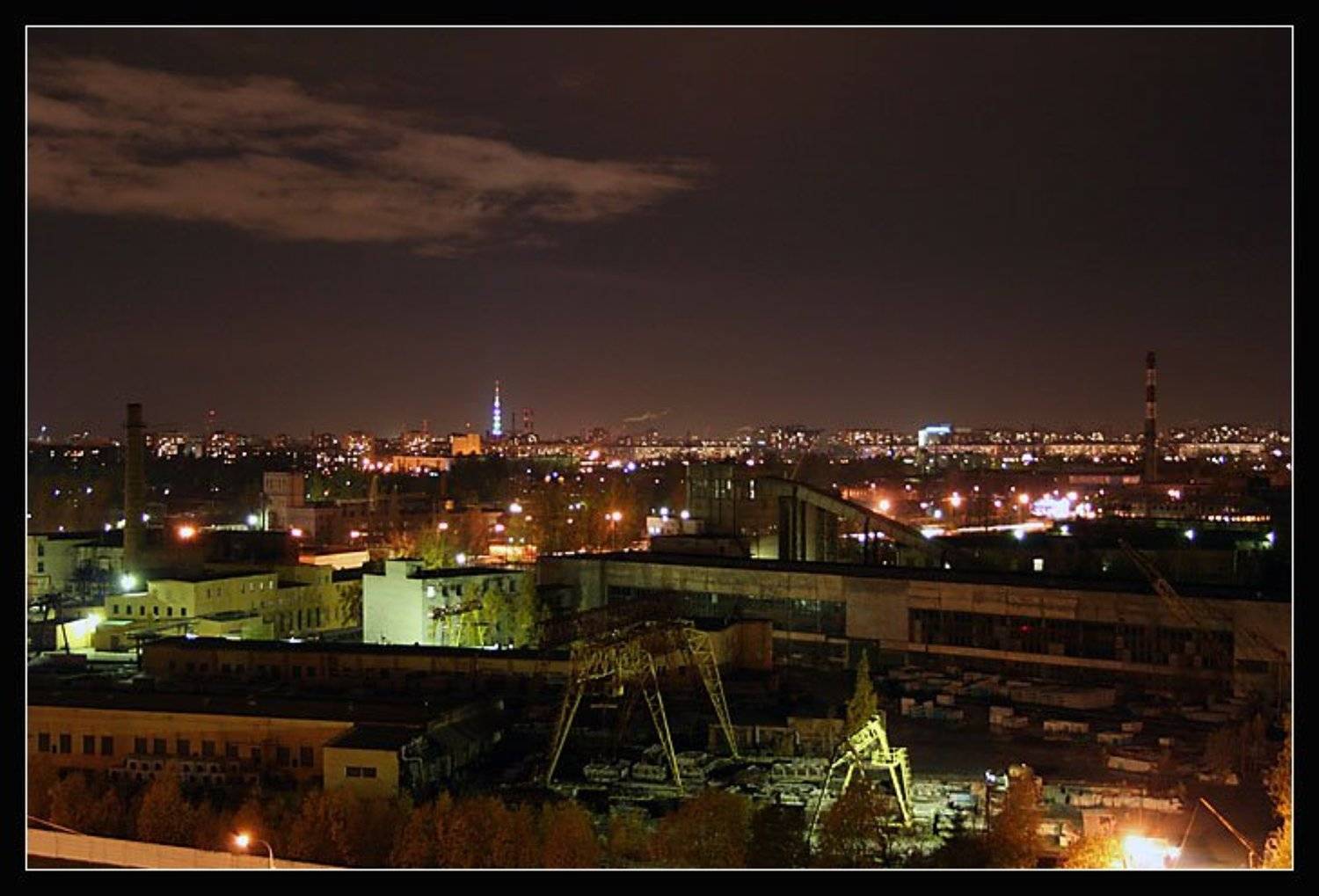 питер, вид из окна, ночь, tasamaya