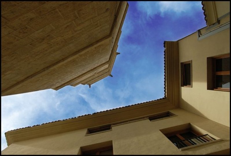 небо, город, башня, castellon, spain, испания, архитектура вверхphoto preview