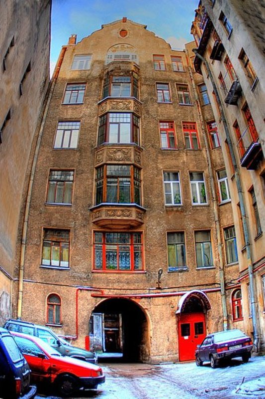 город, вечер, двор Двор #Ephoto preview