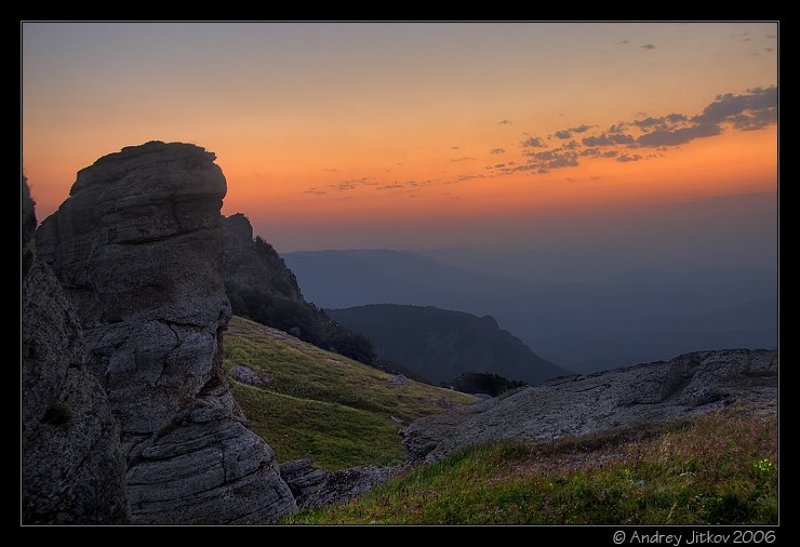 крым, лето, горы, небо, рассвет, photohunter Персиковый рассветphoto preview