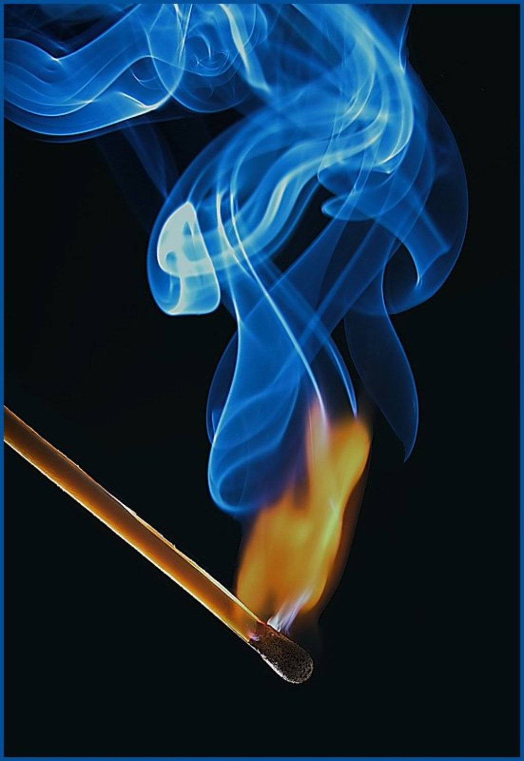 спичка, дым, огонь, макро, Анюта