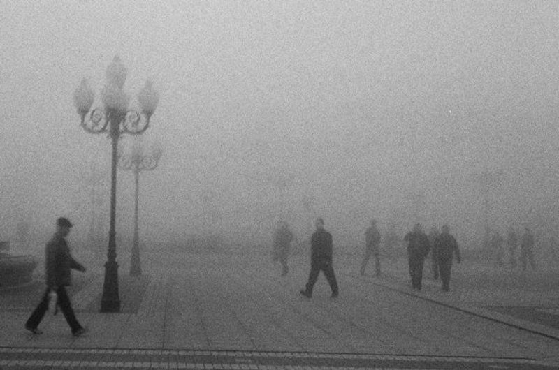 город, утро, туман ***photo preview