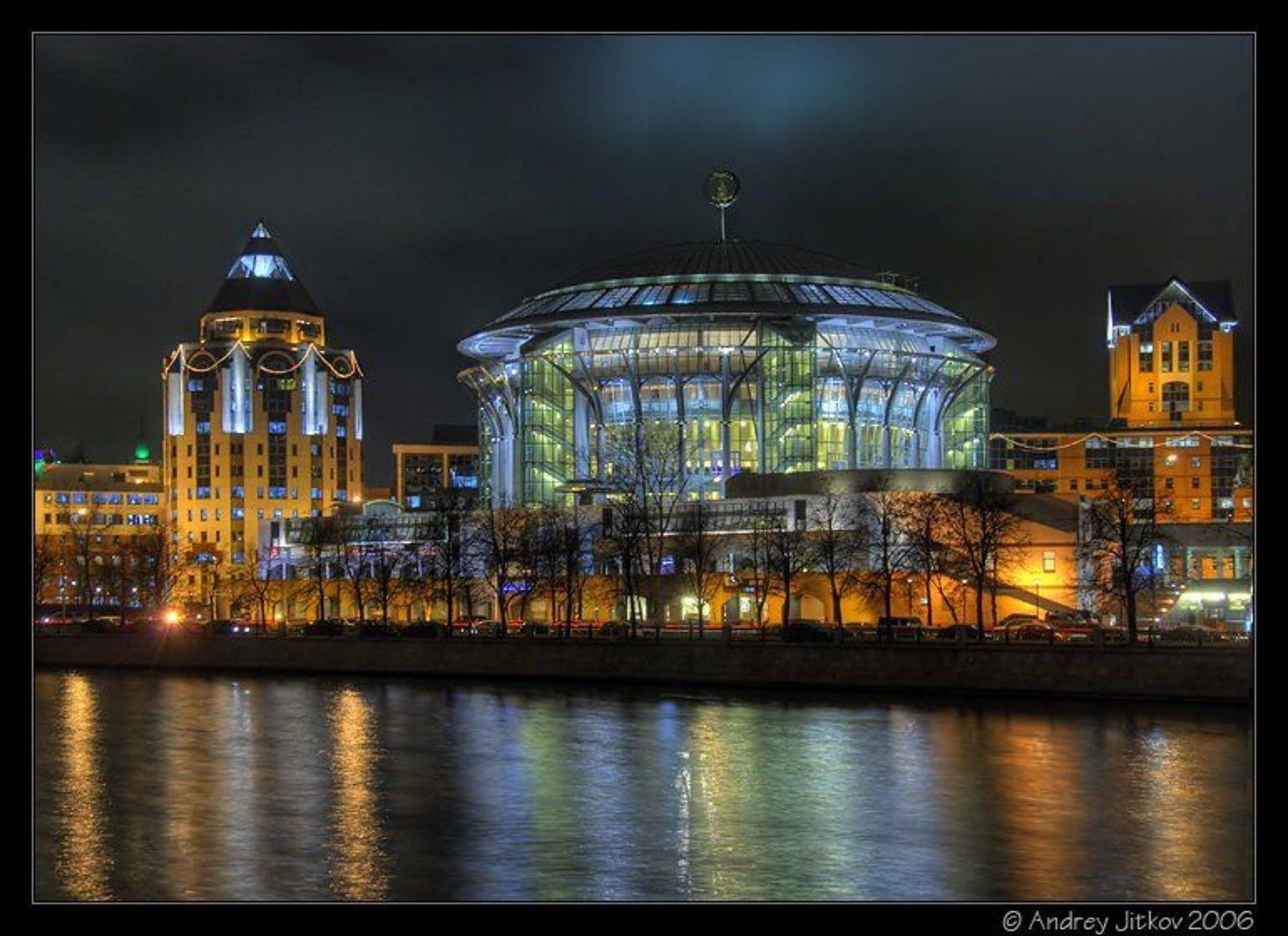 москва, река, ночь, дом музыки, photohunter, Андрей Житков