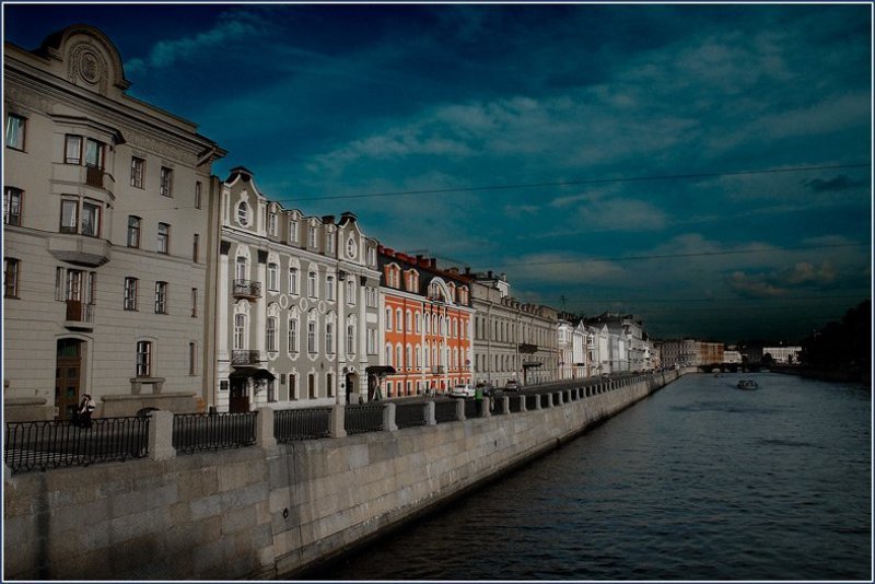 пите, фонтанка, набережная, вода, город photo preview