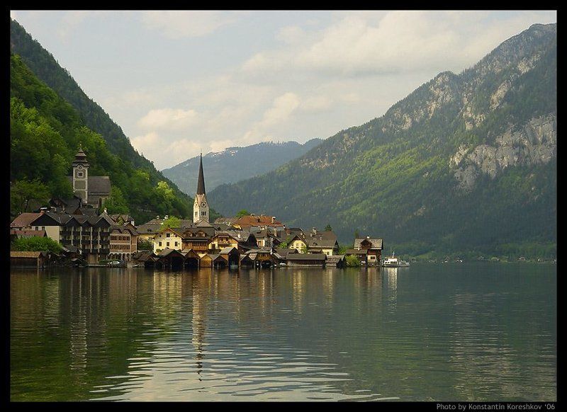 Австрия, Хальштатт, Гальштат, Austria, Hallstatt, Salzkammergut, Hallstattersee, озеро, горы, Зальцкаммергут, Salzberg, сказка, Кельты, Дахштайн Австрийская сказка (Хальштатт)photo preview