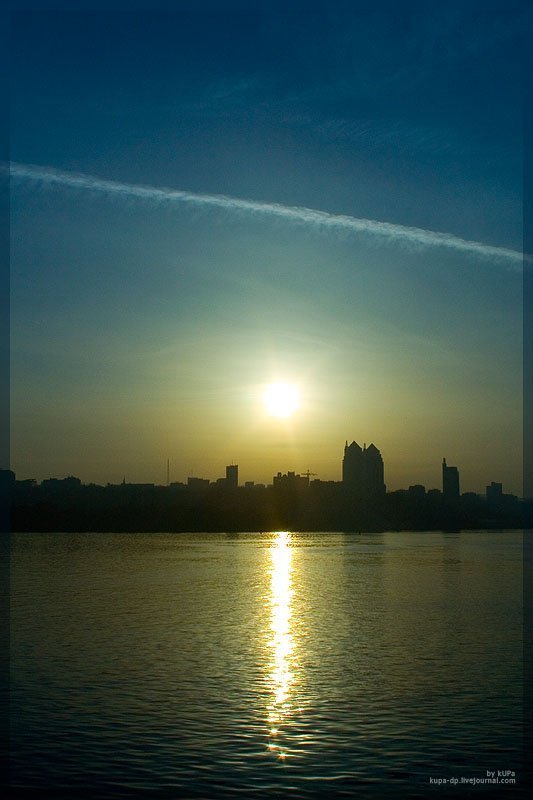 Днепропетровск, Город, Солнце, kUPa Вечерний Днепрphoto preview