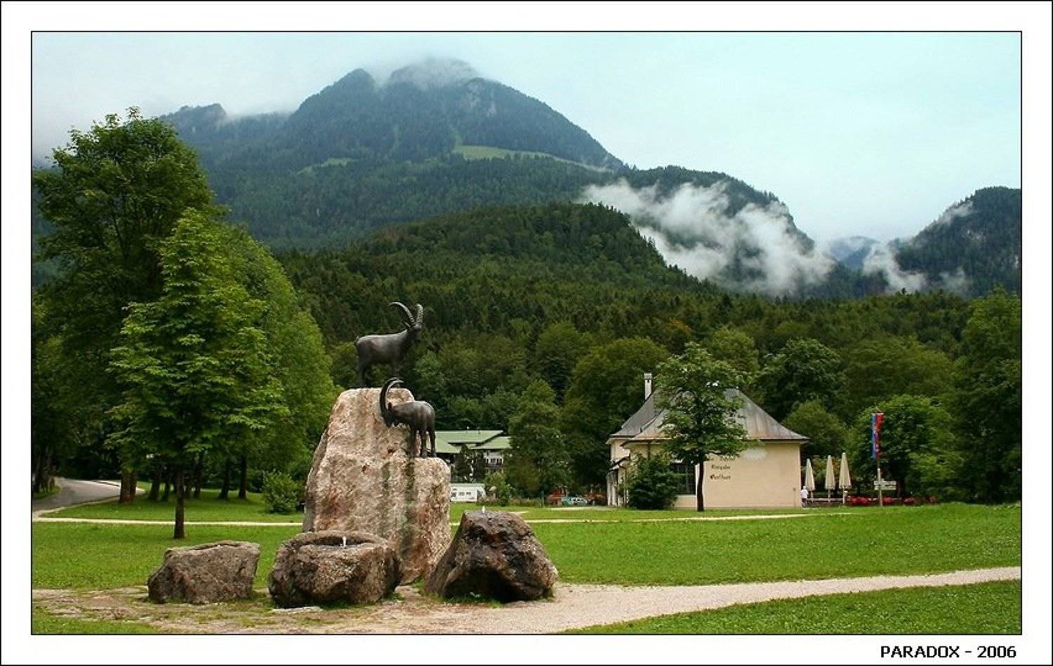 Пейзаж с козерогами. Автор: PARADOX Козерог,Германия,Кенигсзее,знак,Зодиак,туман,горы, PARADOX