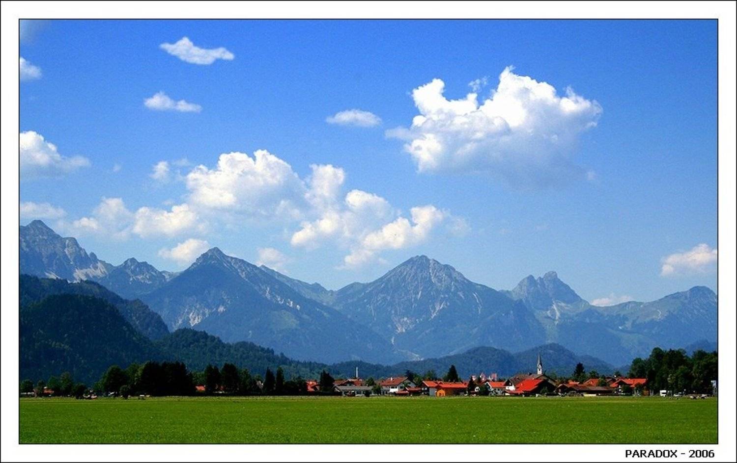 Когда над горами плывут облака. Автор: PARADOX горы,облака,Германия,Романтическая дорога,PARADOX, PARADOX