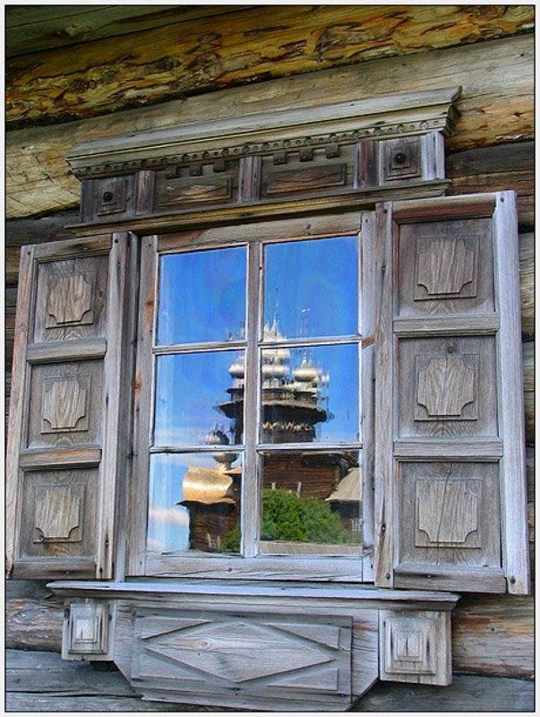 кижи, окно, отражение ***photo preview