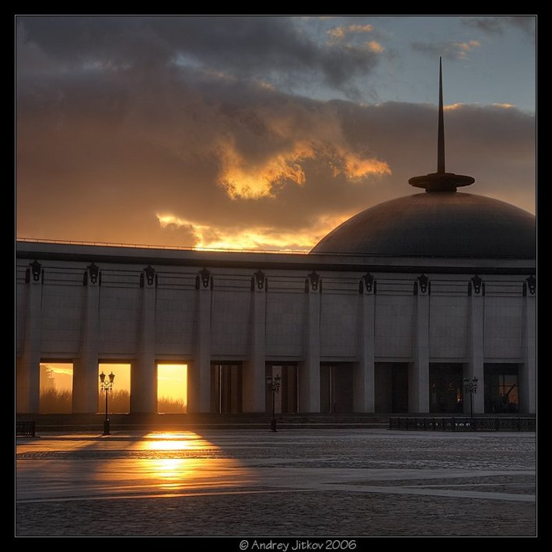 москва, поклонная гора, город, закат, вечер, photohunter Небесные врата фото превью