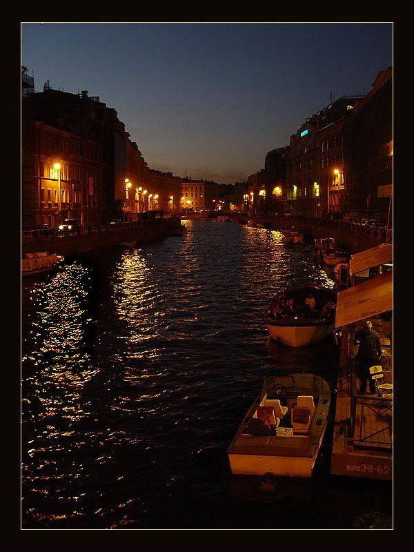 питер, канал, вечер, ночь, вода, огни, Anna Fomicheva [nusha]