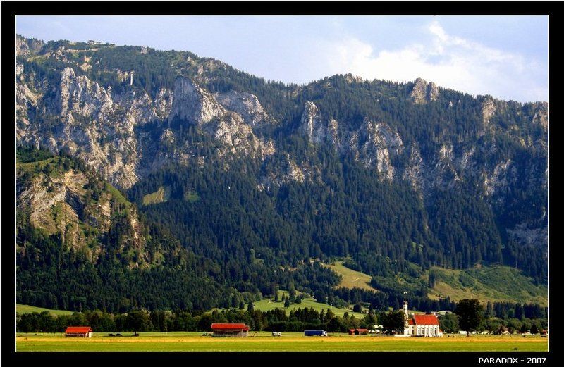 Альпы,горы,Романтическая дорога,церковь,PARADOX У подножий чарующих Альпphoto preview