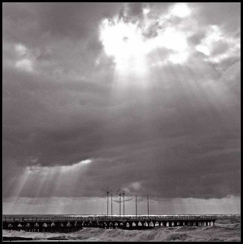 море, шторм, небо, солнце photo preview