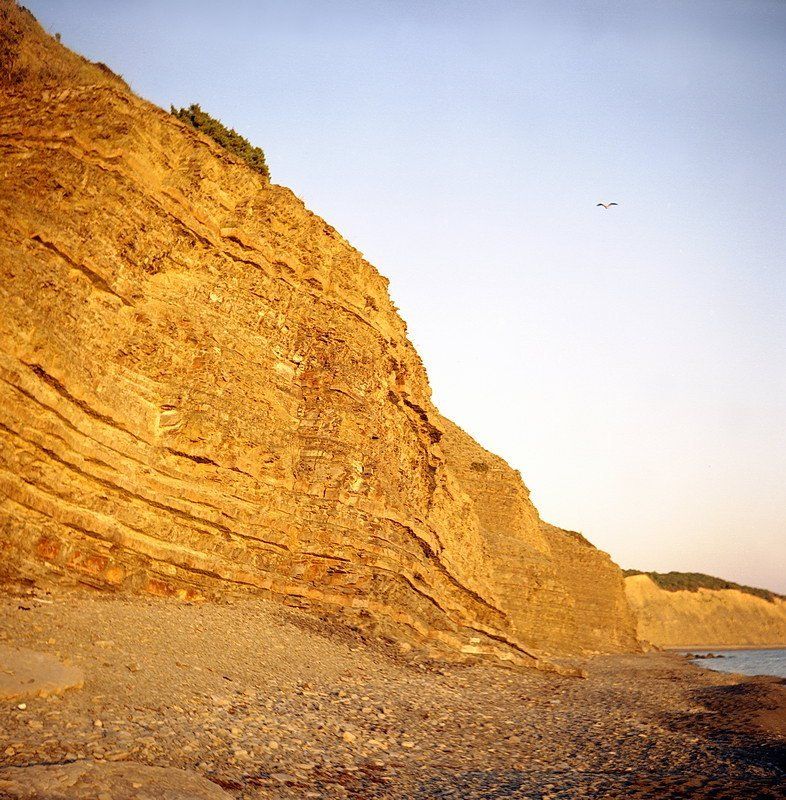 Утриш, закат, море, скалы, золото Золото Утришаphoto preview