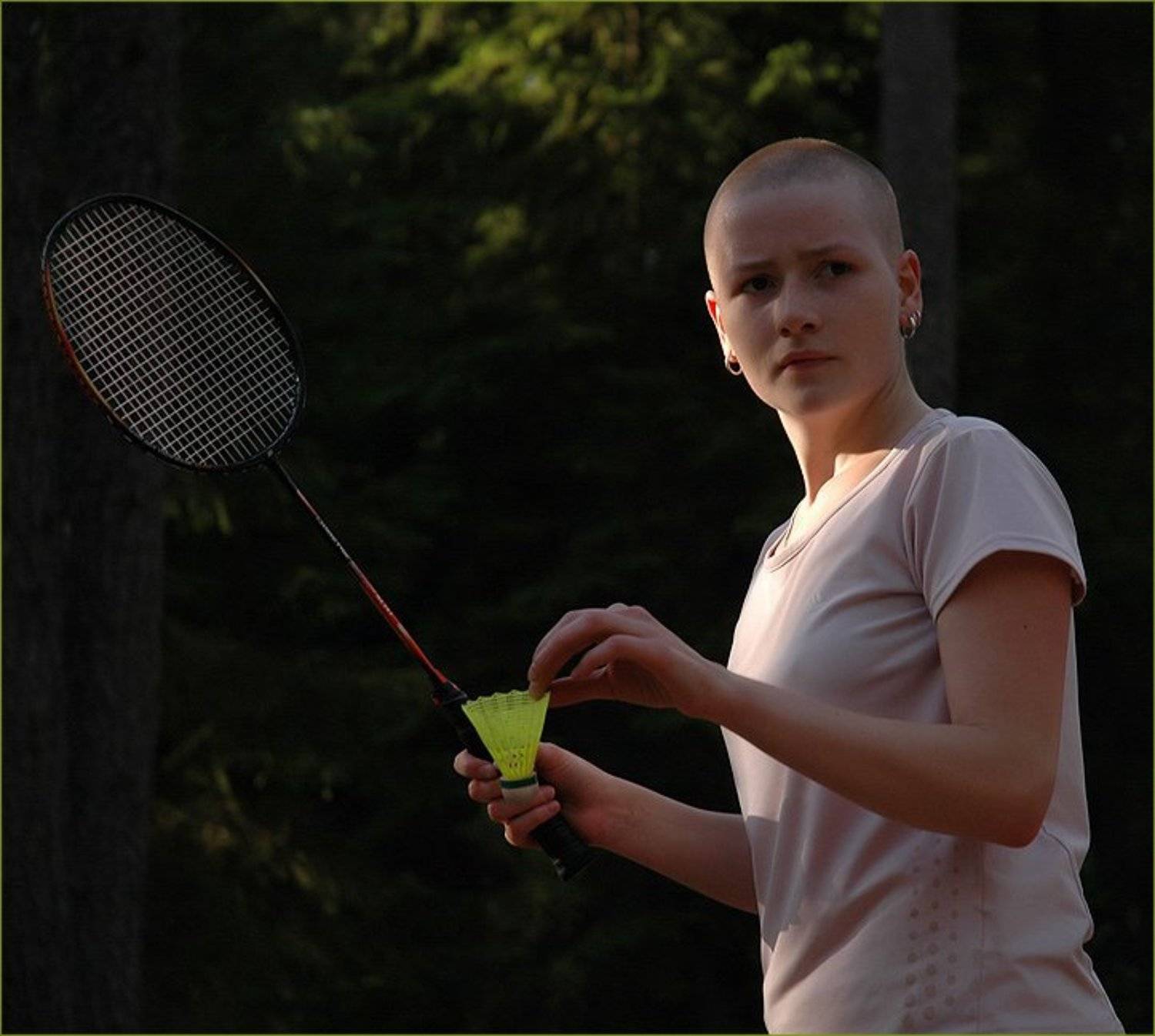 селигер бадминтон девушка ракетка лес лето, Anna Fomicheva [nusha]
