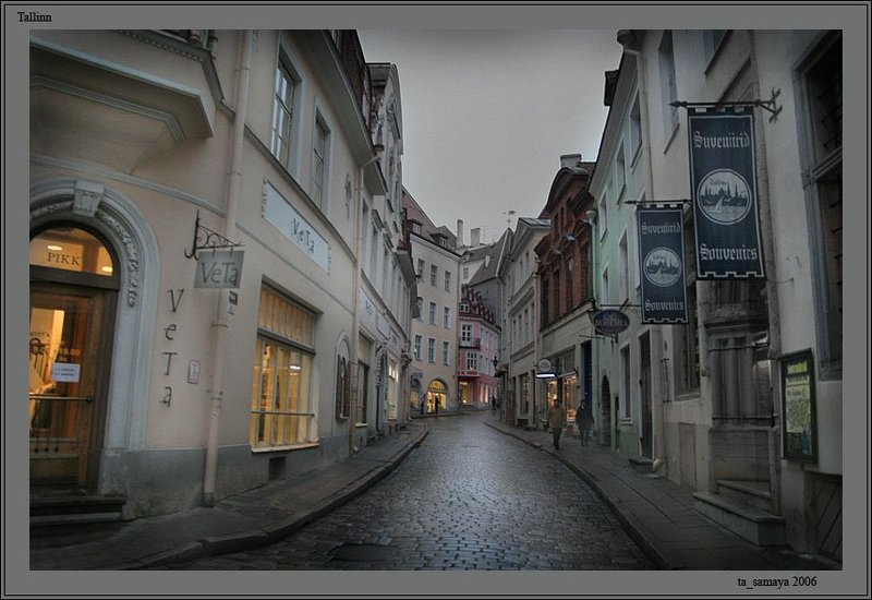 таллин Пасмурное сырое предновогоднее утро #3photo preview