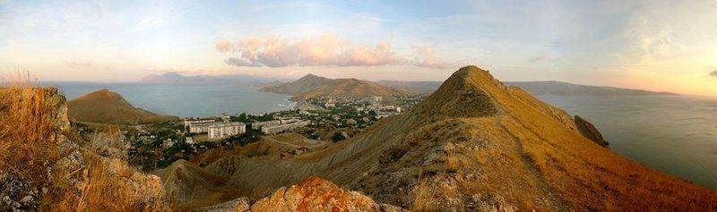 Панорама поселка Орджоникидзе. КРЫМ.photo preview