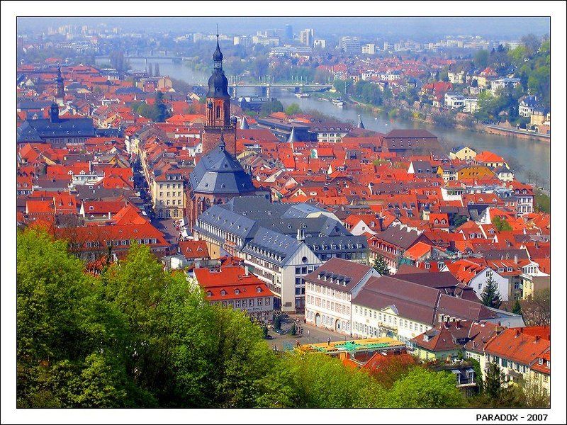 Гейдельберг,Германия,романтика,шпили,мост,PARADOX О крышах, шпилях да мостах фото превью