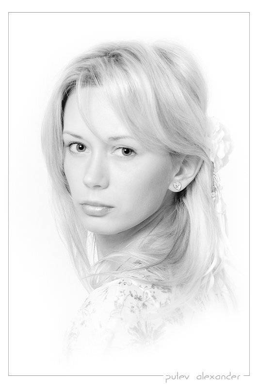 девушка,портфолио,портрет,настроение,глаза,high,key, Александр Путев
