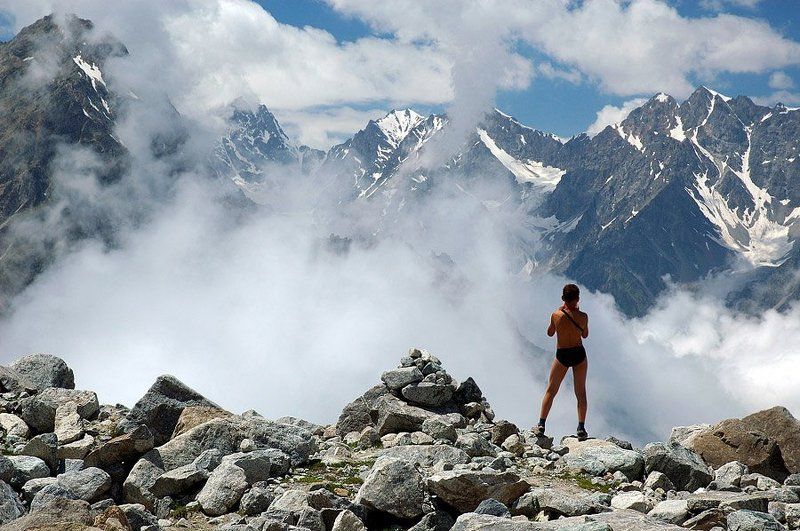 кавказ, безенги Обозревая владения.photo preview