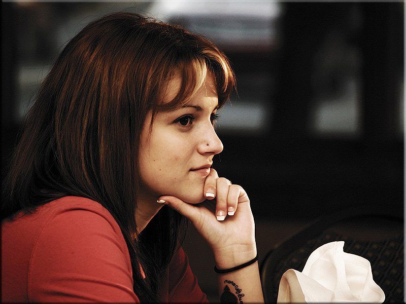 Портрет, Девушка Умение слушать...photo preview